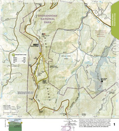 1703 Shenandoah Day Hikes (map 01) Preview 1