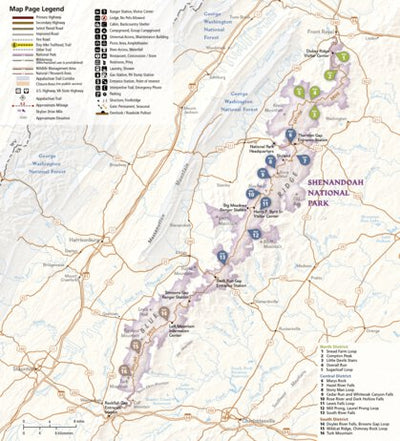 1703 Shenandoah Day Hikes (map 00) Preview 1