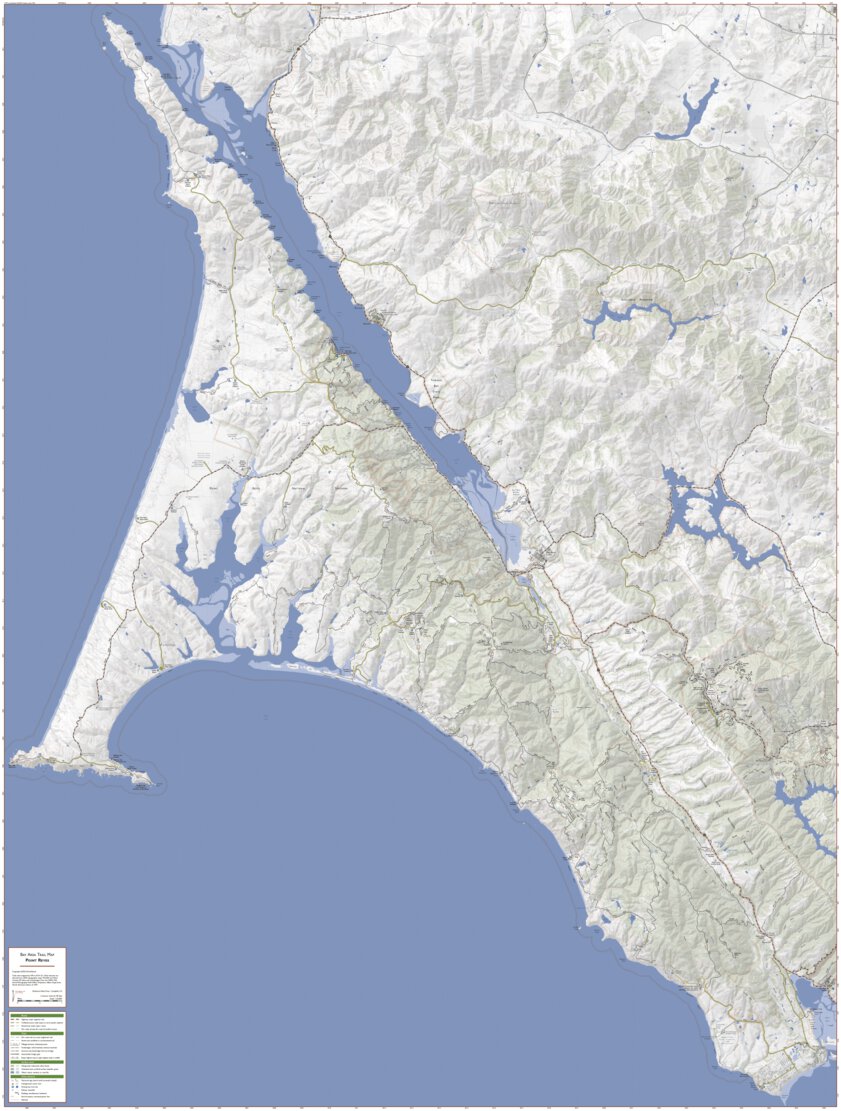 Point Reyes Hikes Map Point Reyes Map by Redwood Hikes Press | Avenza Maps