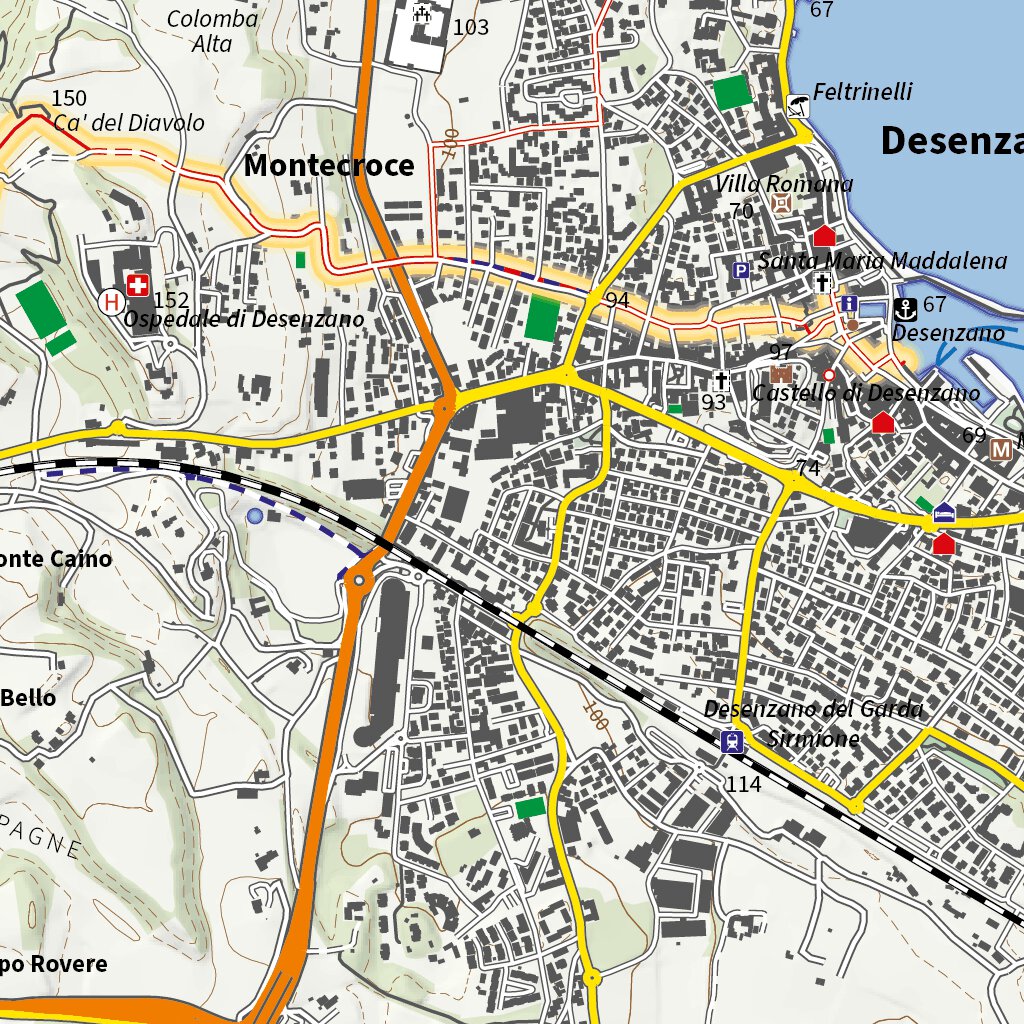 4LAND 116 Basso Garda Lago di Garda Sud Map by 4LAND Srl | Avenza Maps