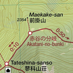 Tateshina-yama 蓼科山 Hiking Map (Chubu, Japan) 1:25,000 Preview 2