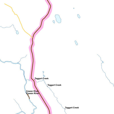 Rural Road Maps by GoTrekkers - Meadow Lake Park to La Ronge, Saskatchewan Preview 2