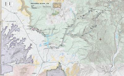 Dolores River Colorado Fishing Map - Fish Colorado Preview 1