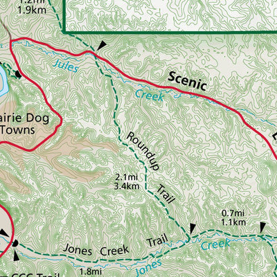 Theodore Roosevelt National Park South Unit - NPS Map - Hike North Dakota Preview 3