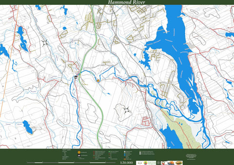 Hammonds Rocks Maps Hammond River V.1 Map by Fiddlehead Canoes | Avenza Maps