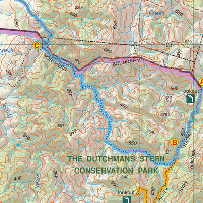Heysen Trail map 7a - Dutchmans Stern Conservation Park to north of Mount Arden Preview 3