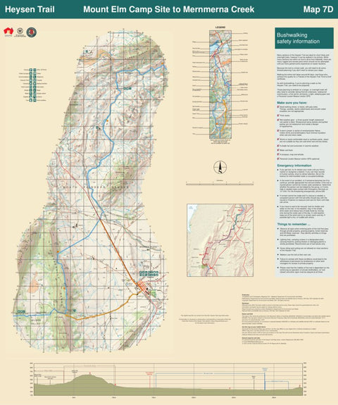 Heysen Trail map 7d - Mount Elm Camp Site to Mernmerna Creek Preview 1