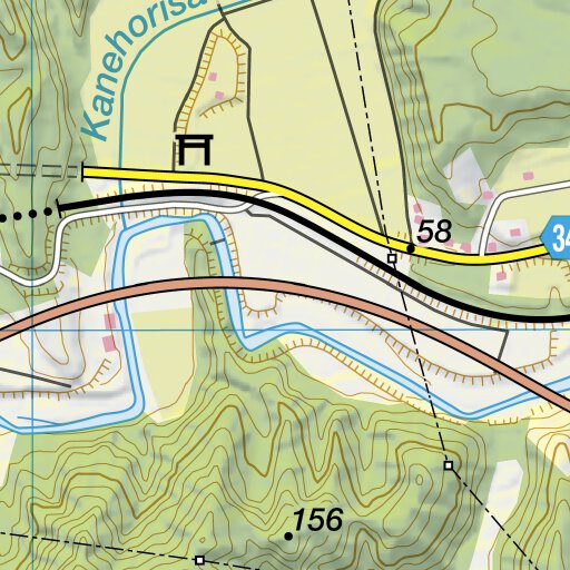 ヤヨマウンテンビュー Yamuki-yama 八向山 Hiking Map (Tohoku, Japan) 1:25,000 by