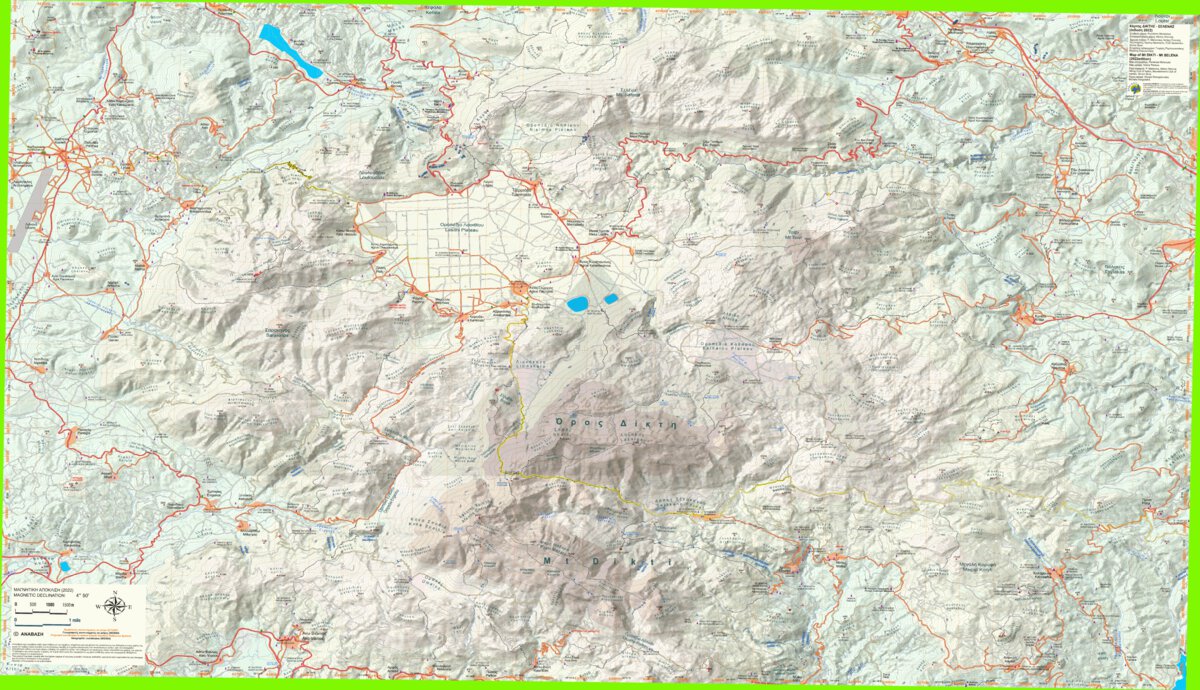 Mt Dikti, Crete Map by Anavasi editions | Avenza Maps