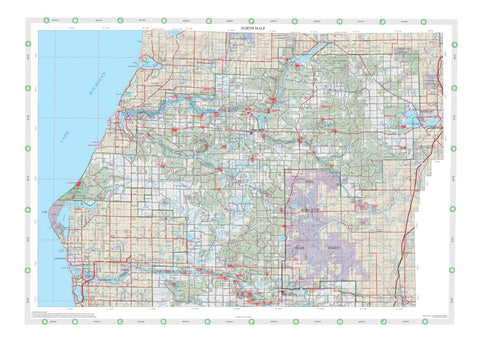 Huron-Manistee National Forest Visitor Map - Manistee (North) Preview 1