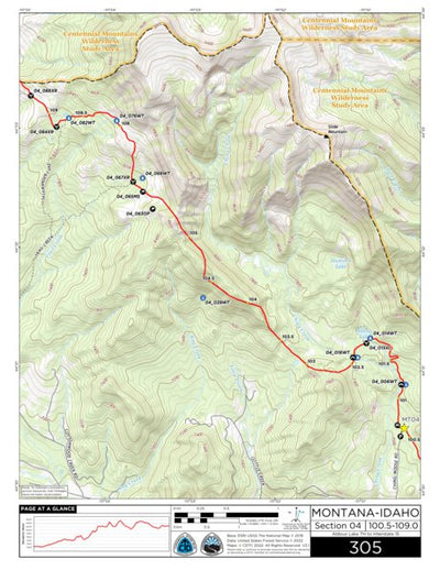 CDT Map Set Version 3.1 - Map 305 - Montana-Idaho Preview 1