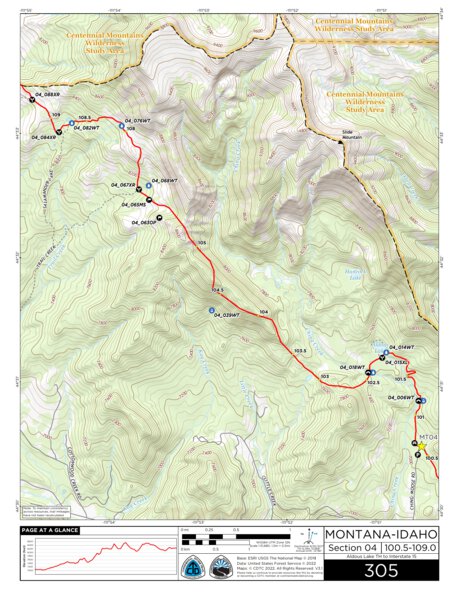 CDT Map Set Version 3.1 - Map 305 - Montana-Idaho Preview 1