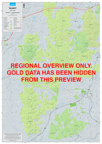 Talbot - Gold Prospecting Map Preview 1