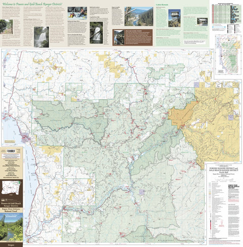 Powers and Gold Beach Ranger Districts Map North Preview 1