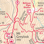 AMC Mount Greylock State Reservation Massachusetts trail map 11th edition Preview 3