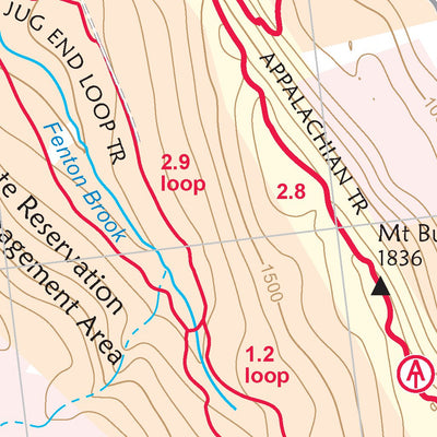 AMC Southwestern Massachusetts trail map 11th edition Preview 3