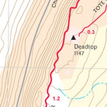 AMC Mount Tom Reservation Massachusetts trail map 11th edition Preview 3
