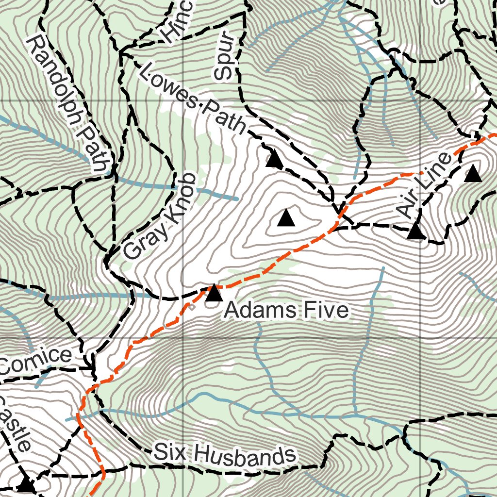 New Hampshire AT Trail Map #6: The Presidential Range by Eyes Up ...