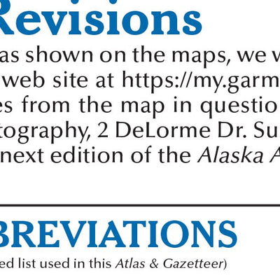 Alaska Atlas & Gazetteer Legend Preview 3