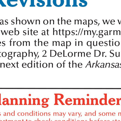 Arkansas Atlas & Gazetteer Legend Preview 3