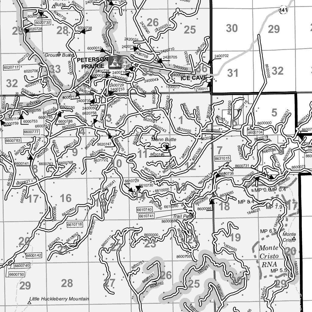 Gifford Pinchot National Forest Motor Vehicle Use Map by US Forest