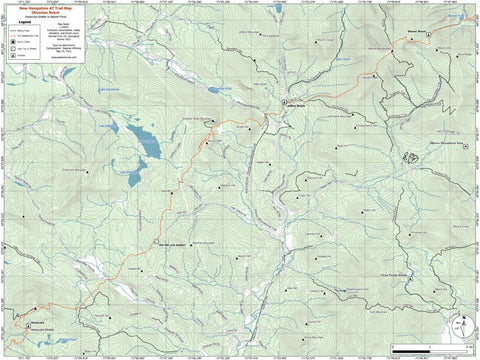 New Hampshire AT Trail Map #3: Oliverian Notch Preview 1