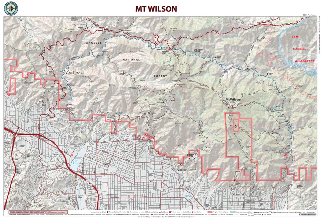 Mt Wilson Map by Tom Harrison Maps | Avenza Maps