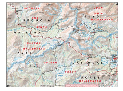 John Muir Trail Map #15 Preview 1