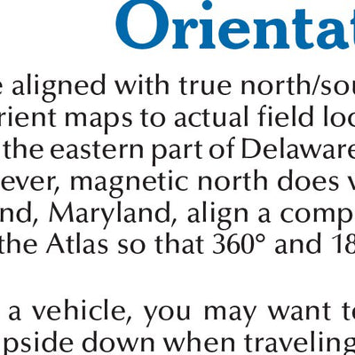 Maryland/Delaware Atlas & Gazetteer Legend Preview 3