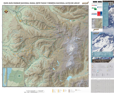 Radal 7 tazas y Altos de Lircay - Mapa-guía Andeshandbook Preview 2