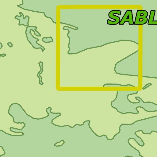 Ontario Nature Reserve: Sable Islands Map by Xavier Maps | Avenza Maps