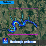 Дністровське водосховище (ГЕС-Пижівка). Карта глибин. Preview 1