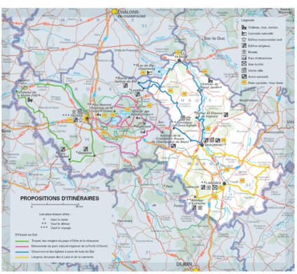 Aube, Haute-Marne - Propositions D'itinéraires Recto Preview 1