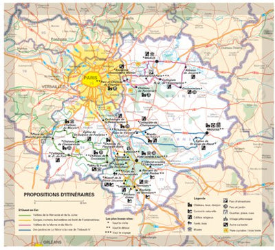 Essonne, Paris, Seine-Et-Marne - Propositions D'itinéraires Preview 1