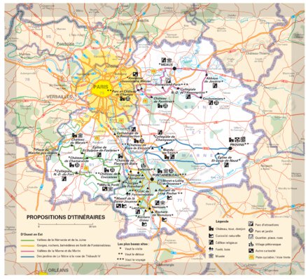 Essonne, Paris, Seine-Et-Marne - Propositions D'itinéraires Preview 1