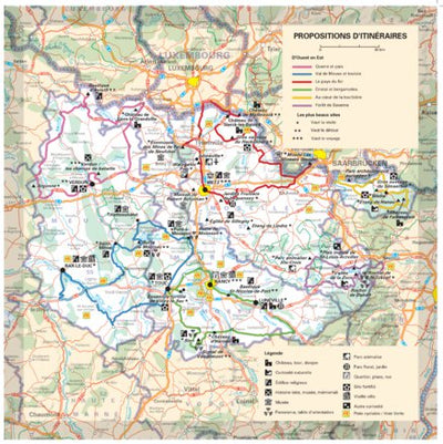 Meurthe Et Moselle, Meuse, Moselle - Propositions D'itinéraires Preview 1
