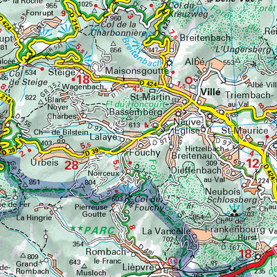 Bas-Rhin, Haut-Rhin, Territoire De Belfort - Main Recto Preview 3