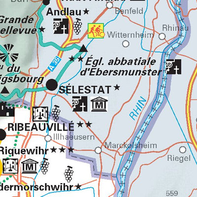 Bas-Rhin, Haut-Rhin, Territoire De Belfort - Propositions D'itinéraires Verso Preview 2