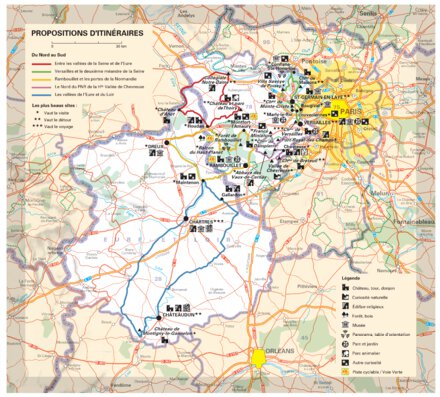 Eure-Et-Loir, Paris, Yvelines - Propositions D'itinéraires Preview 1