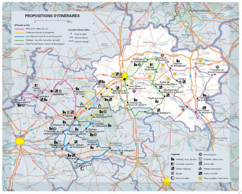 Loiret, Loir-Et-Cher - Propositions D'itinéraires Verso Preview 1
