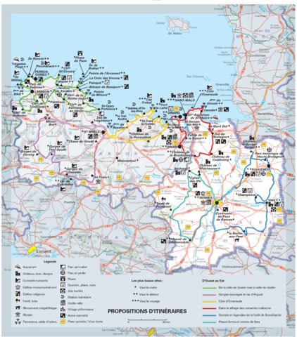 Côtes D'Armor, Ille-Et-Vilaine - Propositions D'itinéraires Recto Preview 1