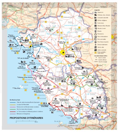 Loire-Atlantique, Vendée - Propositions D'itinéraires Preview 1
