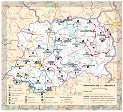 Creuse, Haute-Vienne - Propositions D'itinéraires Preview 1