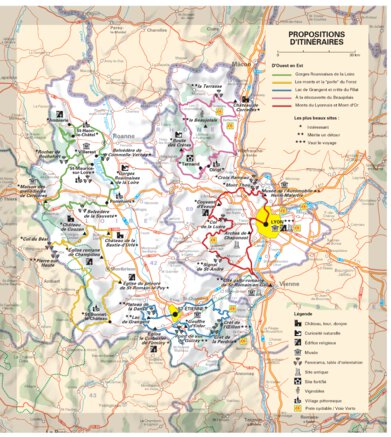 Loire, Rhône - Propositions D'itinéraires Preview 1