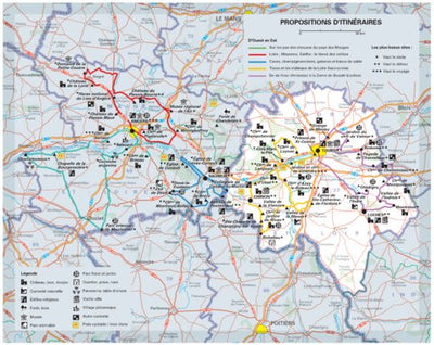 Indre-Et-Loire, Maine-Et-Loire - Propositions D'itinéraires Verso Preview 1