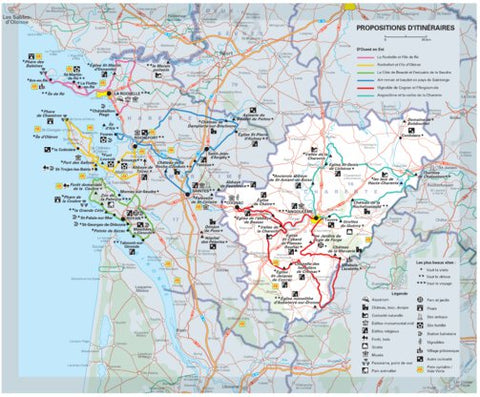 Charente, Charente-Maritime - Propositions D'itinéraires Verso Preview 1