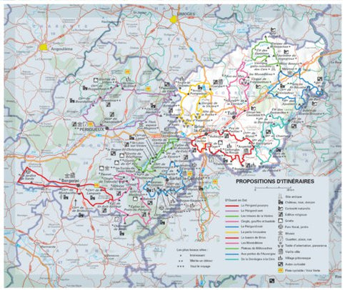 Corrèze, Dordogne - Propositions D'itinéraires Verso Preview 1