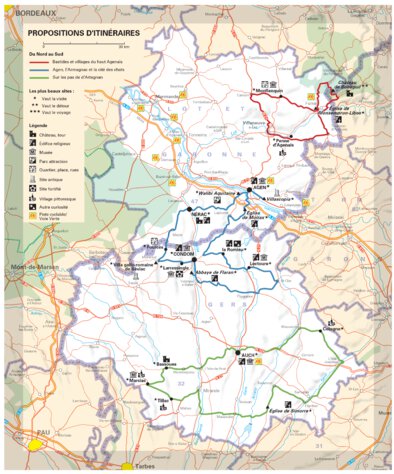 Gers, Lot-Et-Garonne - Propositions D'itinéraires Preview 1