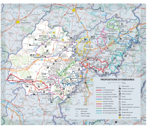 Corrèze, Dordogne - Propositions D'itinéraires Recto Preview 1