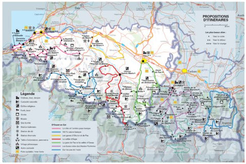 Hautes-Pyrénées, Pyrénées Atlantiques - Propositions D'itinéraires Verso Preview 1